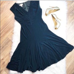 Talbots Emerald Velvet Dress - 8